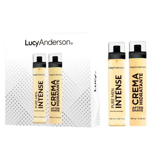 LUCY ANDERSON SET PURE MEN INTENSE EDC X 100 ML, CREMA Y AFTER